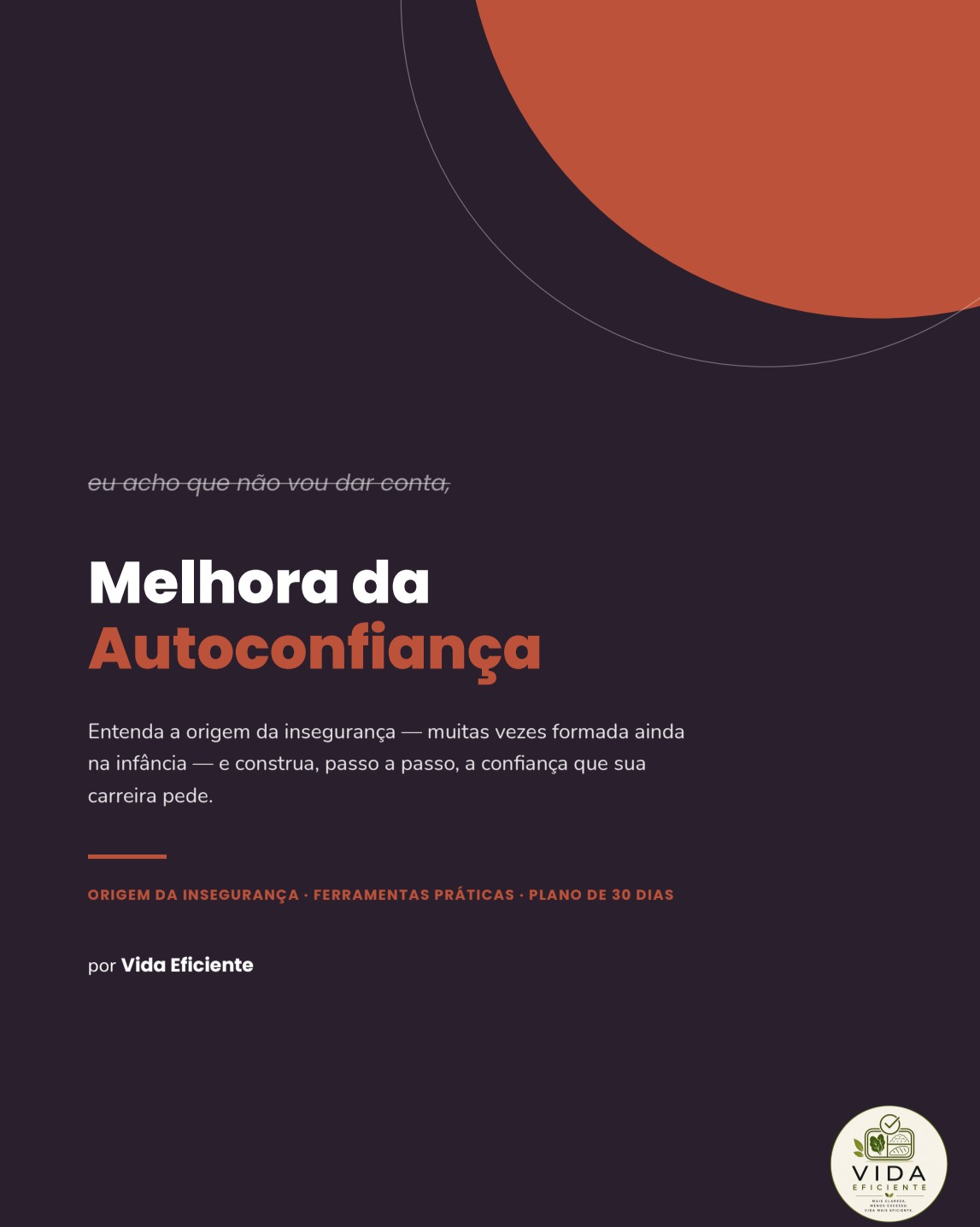 Capa do eBook Melhora da Autoconfiança